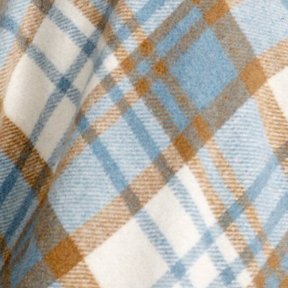 Lulus Autumn Strolls Light Blue Multi Plaid Skater Dress With Pockets - Picture 6 of 7